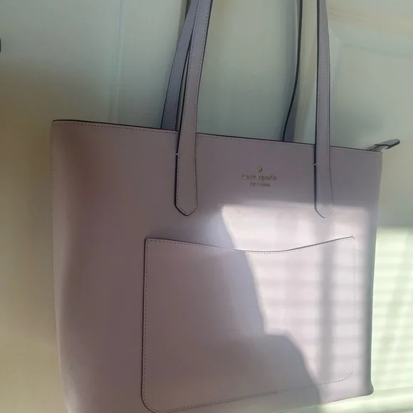 Kate Spade Lavender Tote and Pouch - Picture 4 of 5